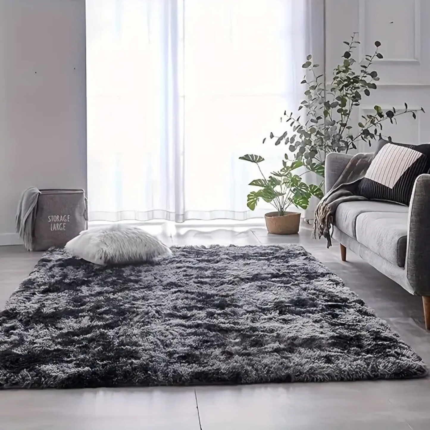 Covor Pufos Premium, Albastru 200x280cm