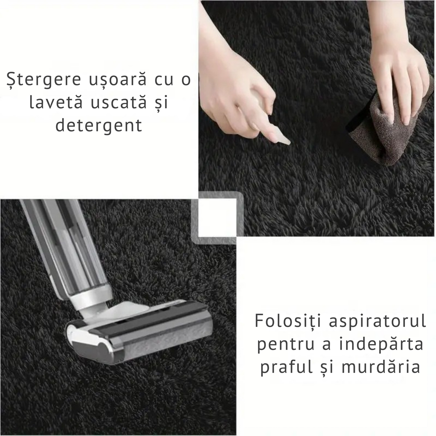 Covor Pufos Premium, Albastru 200x280cm